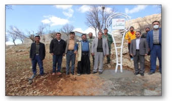 نامگذاری بوستانی به نام جنگلبان در روستای سرتنگ محمود