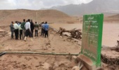 لوله تخلیه سد خاکی «بارده» در سیل آسیب دیده است