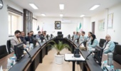نشست مدیر کل منابع طبیعی، مدیر محیط زیست و مدیرعامل کارخانه فولاد سفیددشت