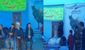 ایستگاه صلواتی و پذیرایی از مردم و نمازگزاران