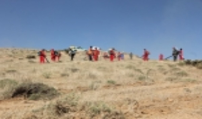 مانور اطفاء حریق در شهرستان بروجن برگزار شد.